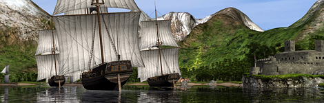 Commander ingame shot ships vs fort